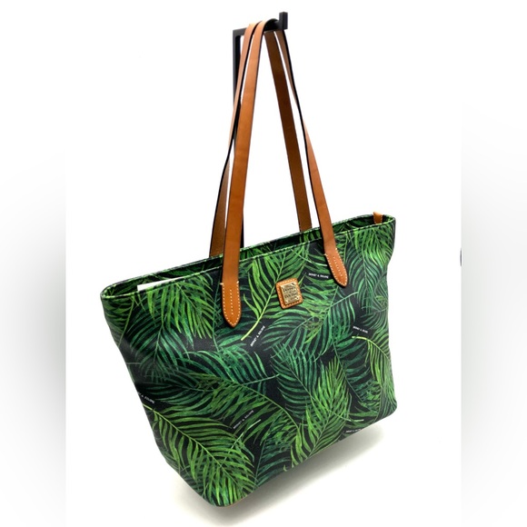 Dooney & Bourke Bags Dooney Bourke Palm Print Leather Large Tote